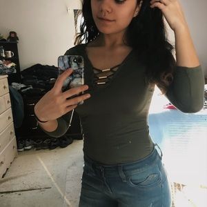 Olive green long sleeve